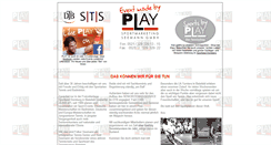 Desktop Screenshot of play-sportmarketing.de
